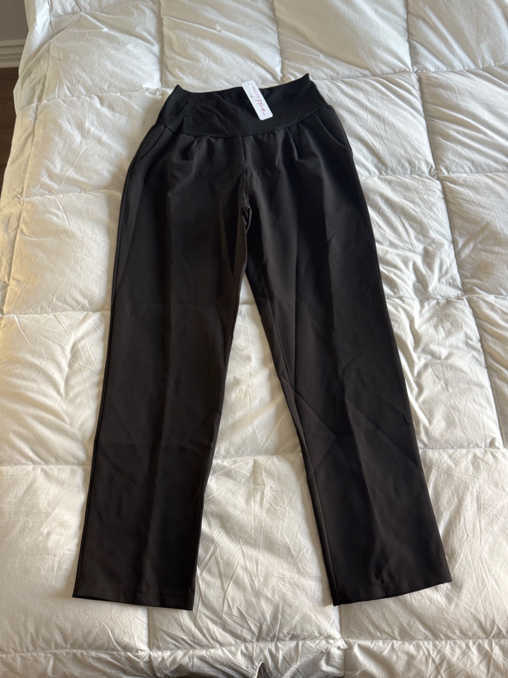 Women’s Maternity Black Dress Pants - Classic Straight Fit - NEW NEVER WORN